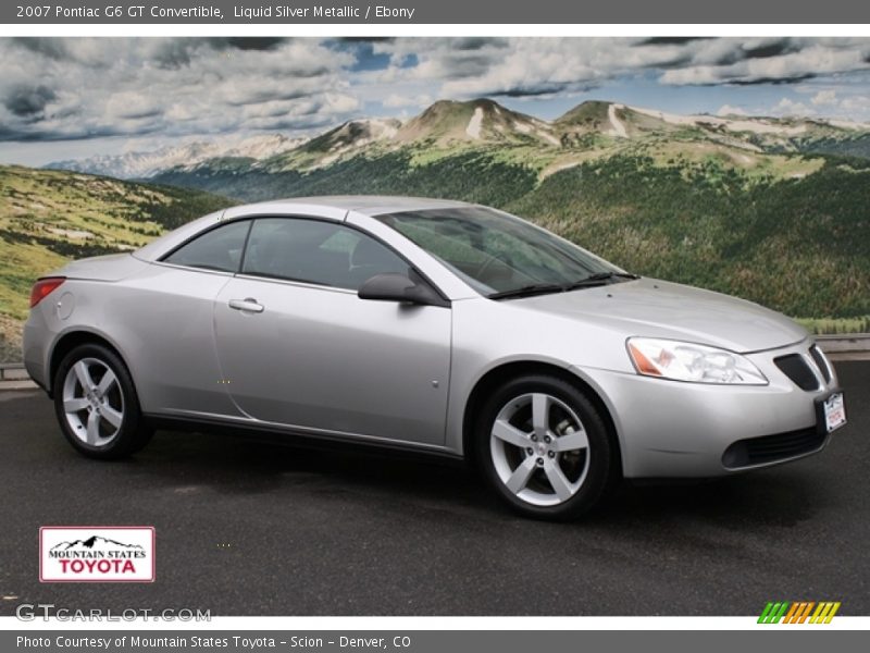 Liquid Silver Metallic / Ebony 2007 Pontiac G6 GT Convertible