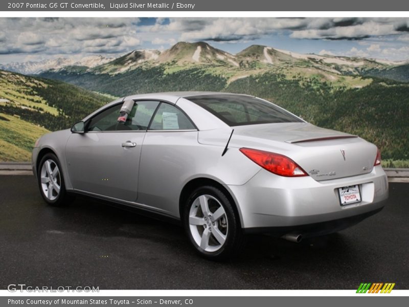 Liquid Silver Metallic / Ebony 2007 Pontiac G6 GT Convertible
