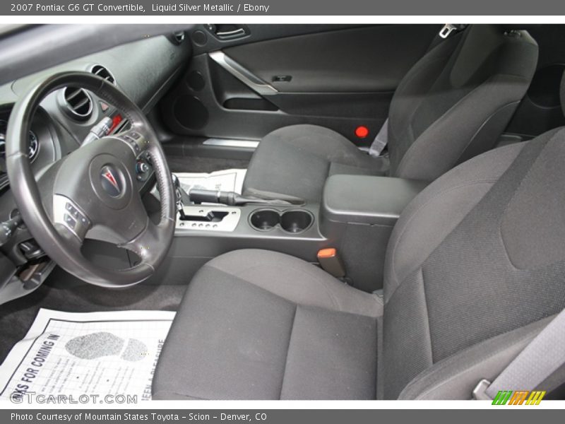 Liquid Silver Metallic / Ebony 2007 Pontiac G6 GT Convertible