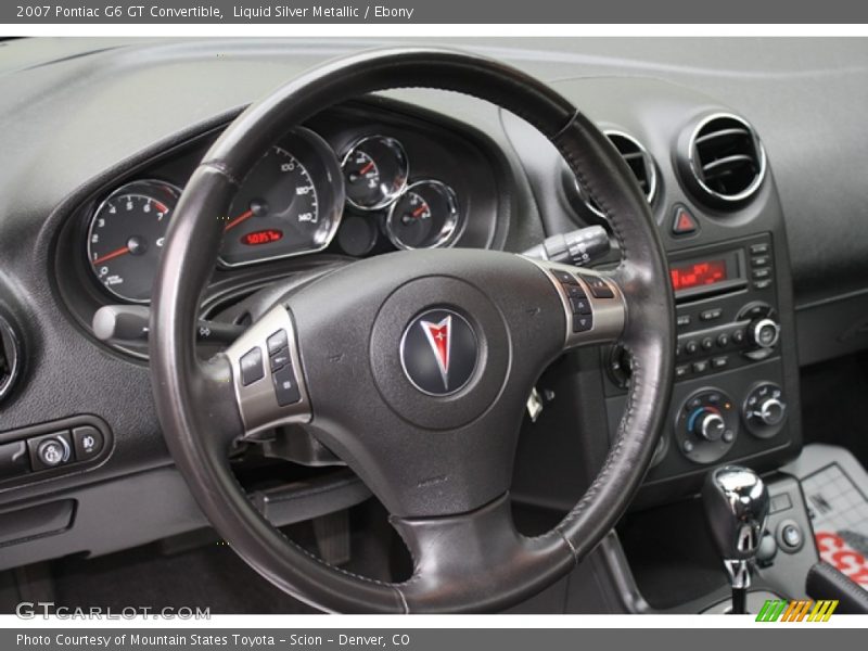 Liquid Silver Metallic / Ebony 2007 Pontiac G6 GT Convertible