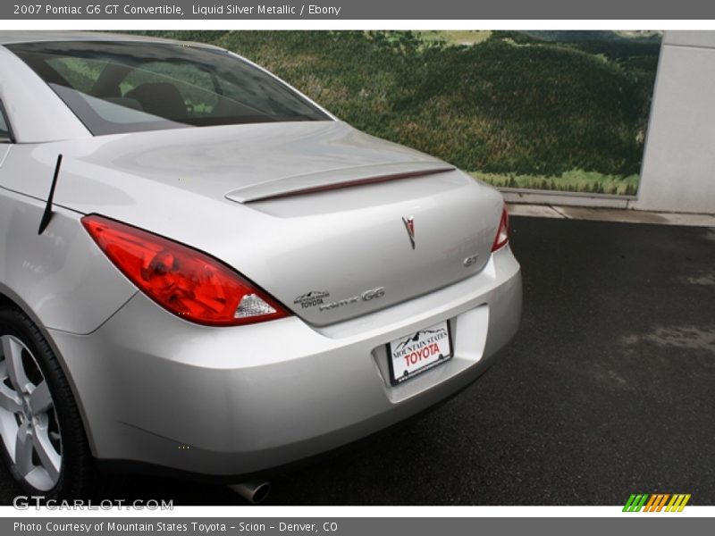 Liquid Silver Metallic / Ebony 2007 Pontiac G6 GT Convertible
