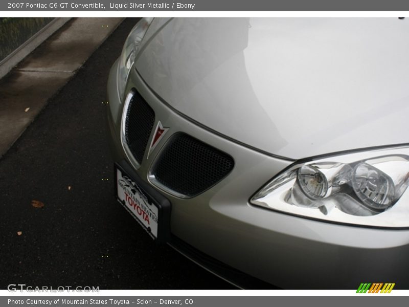 Liquid Silver Metallic / Ebony 2007 Pontiac G6 GT Convertible