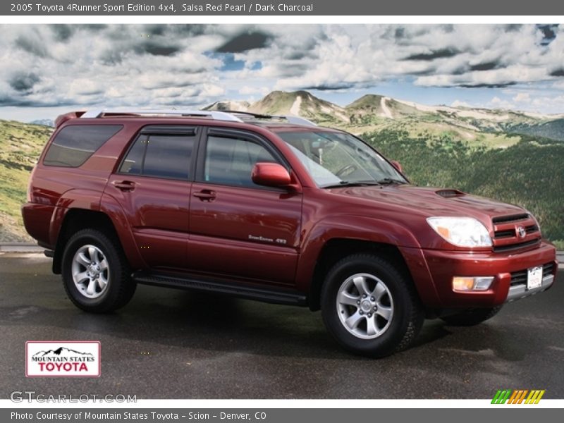 Salsa Red Pearl / Dark Charcoal 2005 Toyota 4Runner Sport Edition 4x4