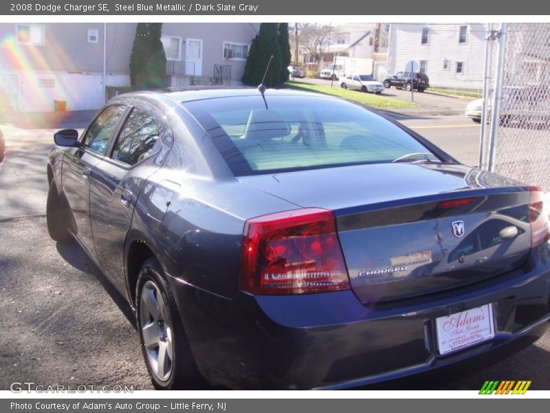 Steel Blue Metallic / Dark Slate Gray 2008 Dodge Charger SE