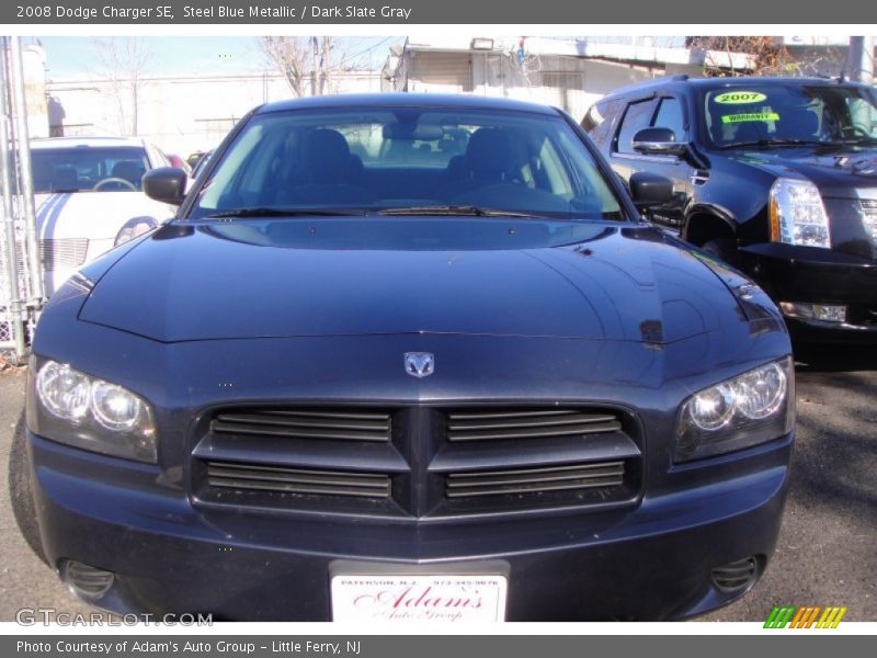 Steel Blue Metallic / Dark Slate Gray 2008 Dodge Charger SE