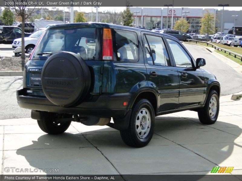 Clover Green Pearl / Dark Gray 2000 Honda CR-V LX