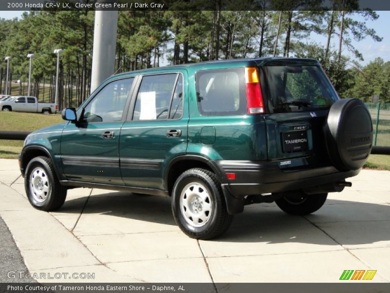 Clover Green Pearl / Dark Gray 2000 Honda CR-V LX