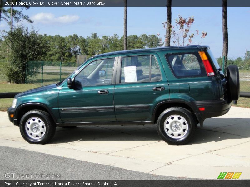 Clover Green Pearl / Dark Gray 2000 Honda CR-V LX