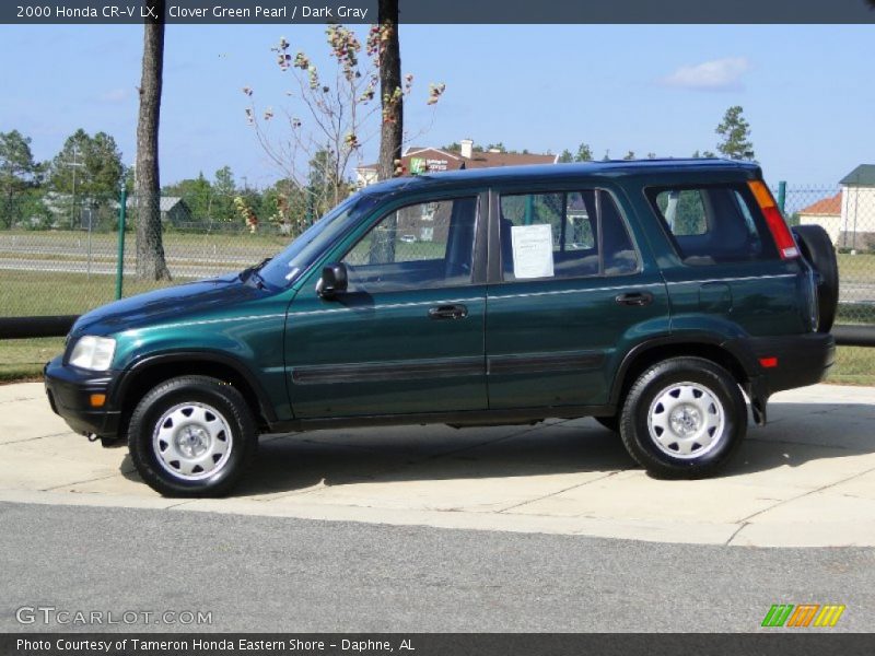 Clover Green Pearl / Dark Gray 2000 Honda CR-V LX