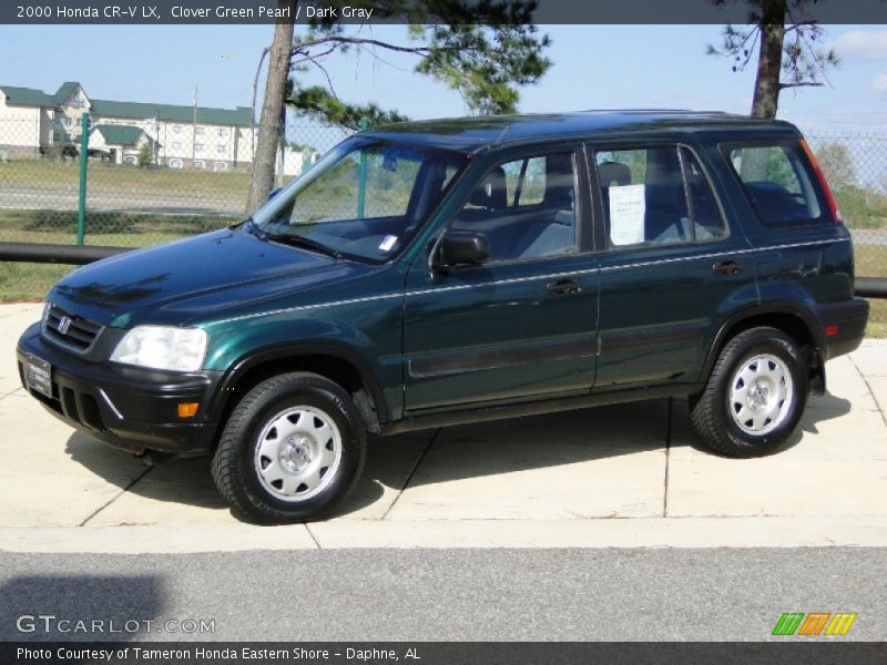 Clover Green Pearl / Dark Gray 2000 Honda CR-V LX
