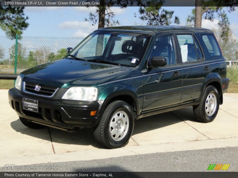 Clover Green Pearl / Dark Gray 2000 Honda CR-V LX
