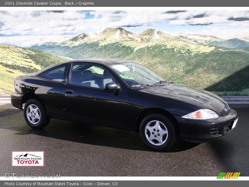 Black / Graphite 2001 Chevrolet Cavalier Coupe