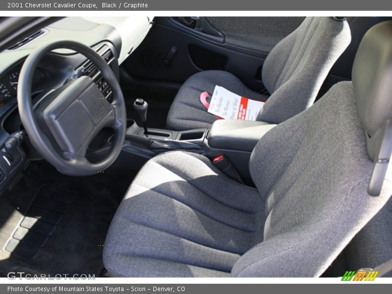 Black / Graphite 2001 Chevrolet Cavalier Coupe