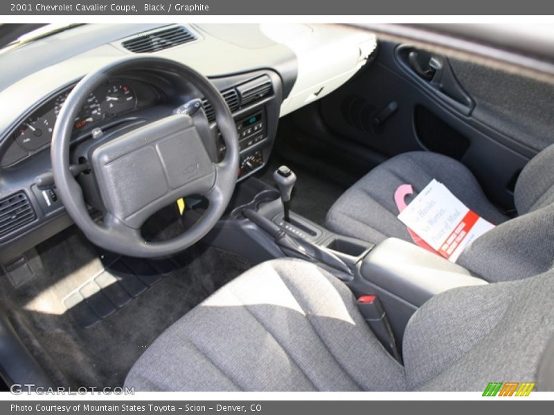 Black / Graphite 2001 Chevrolet Cavalier Coupe