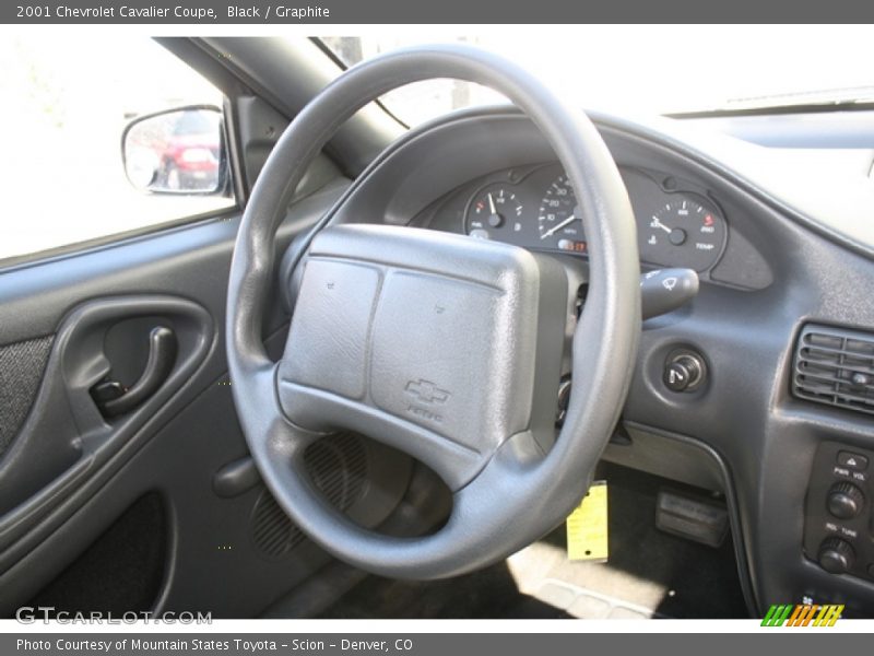 Black / Graphite 2001 Chevrolet Cavalier Coupe