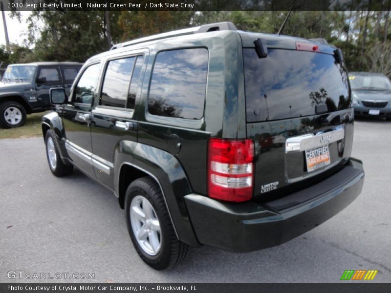 Natural Green Pearl / Dark Slate Gray 2010 Jeep Liberty Limited