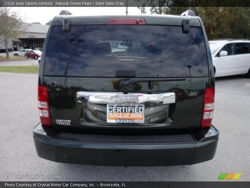 Natural Green Pearl / Dark Slate Gray 2010 Jeep Liberty Limited