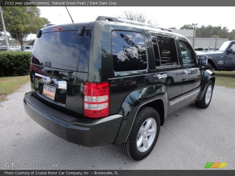 Natural Green Pearl / Dark Slate Gray 2010 Jeep Liberty Limited