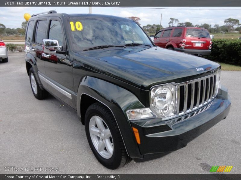 Natural Green Pearl / Dark Slate Gray 2010 Jeep Liberty Limited