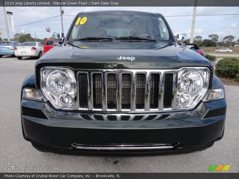 Natural Green Pearl / Dark Slate Gray 2010 Jeep Liberty Limited