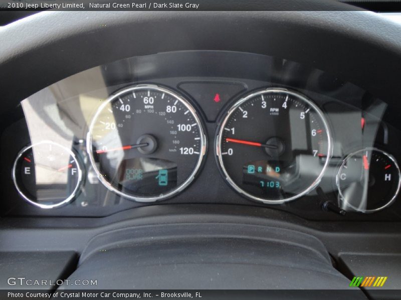 Natural Green Pearl / Dark Slate Gray 2010 Jeep Liberty Limited