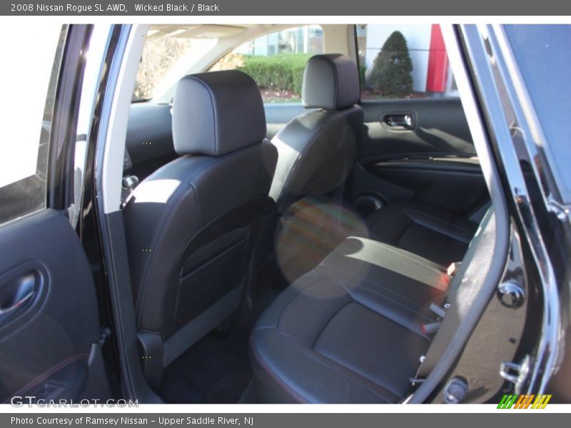 Wicked Black / Black 2008 Nissan Rogue SL AWD