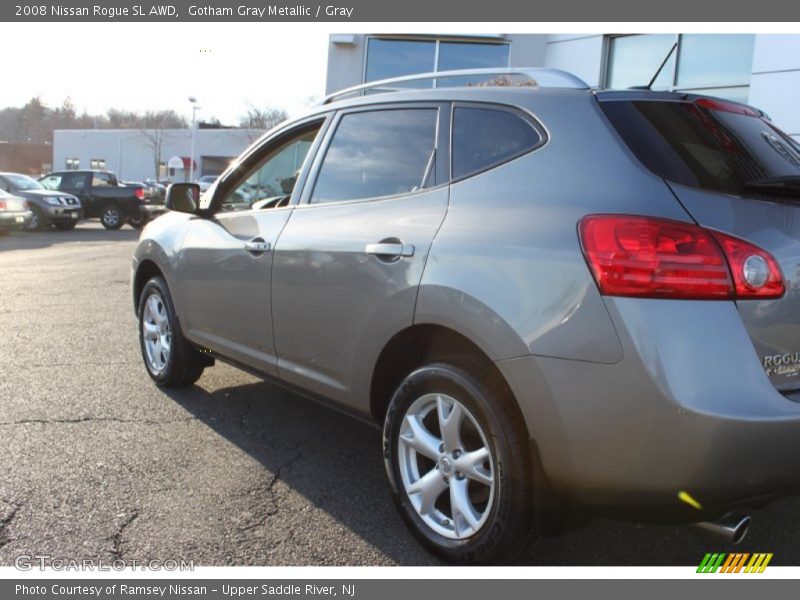 Gotham Gray Metallic / Gray 2008 Nissan Rogue SL AWD