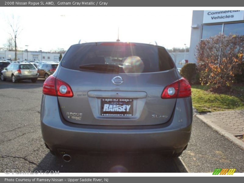 Gotham Gray Metallic / Gray 2008 Nissan Rogue SL AWD