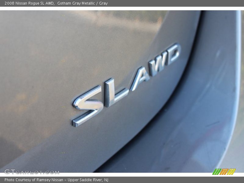 Gotham Gray Metallic / Gray 2008 Nissan Rogue SL AWD
