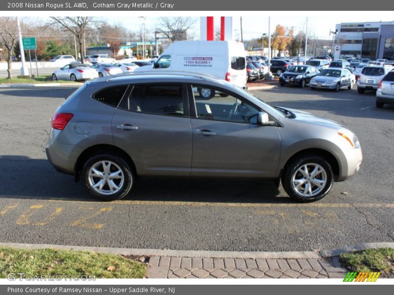 Gotham Gray Metallic / Gray 2008 Nissan Rogue SL AWD
