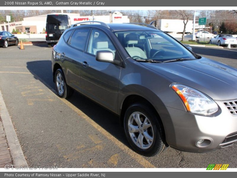Gotham Gray Metallic / Gray 2008 Nissan Rogue SL AWD