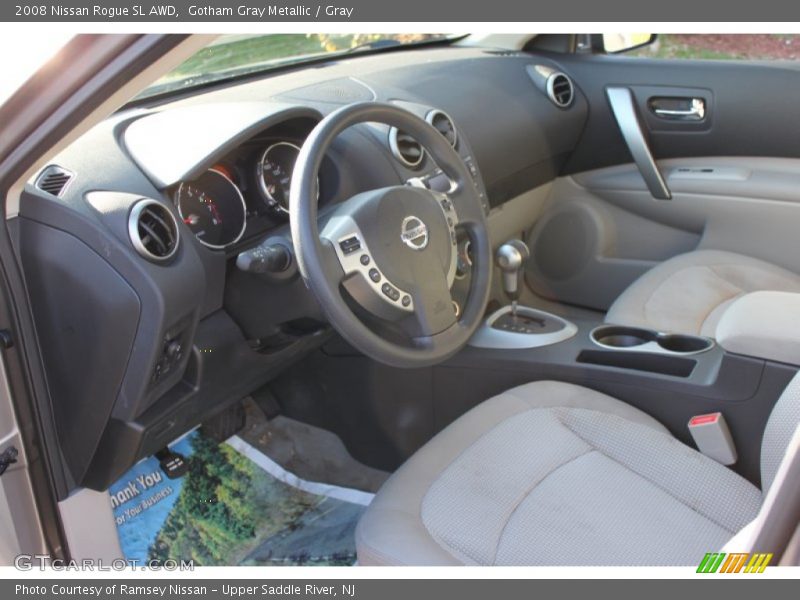Gotham Gray Metallic / Gray 2008 Nissan Rogue SL AWD
