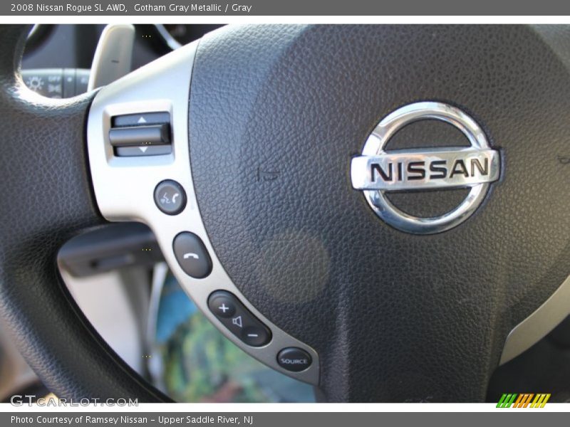 Gotham Gray Metallic / Gray 2008 Nissan Rogue SL AWD