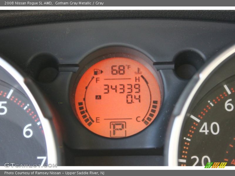 Gotham Gray Metallic / Gray 2008 Nissan Rogue SL AWD