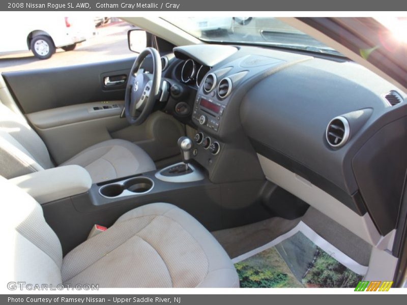 Gotham Gray Metallic / Gray 2008 Nissan Rogue SL AWD