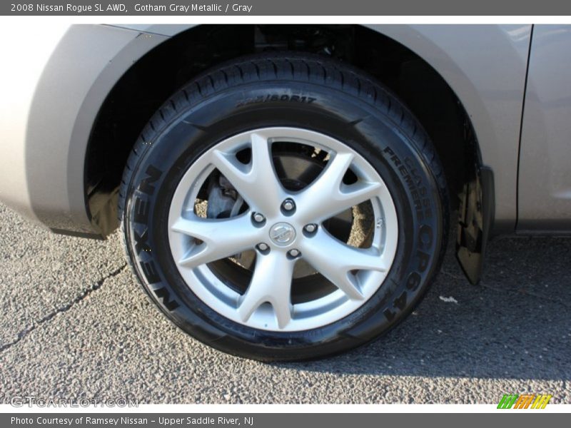 Gotham Gray Metallic / Gray 2008 Nissan Rogue SL AWD