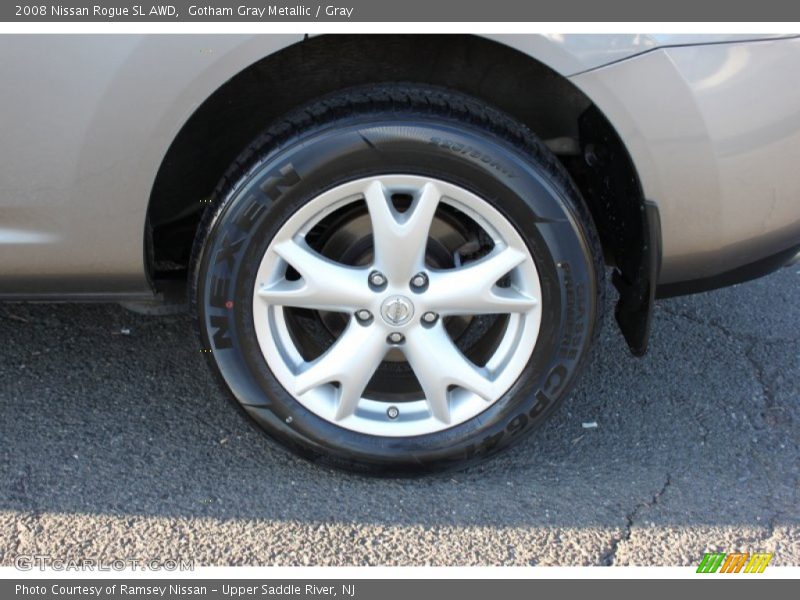 Gotham Gray Metallic / Gray 2008 Nissan Rogue SL AWD