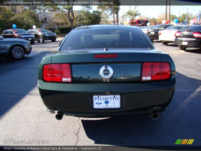 Highland Green Metallic / Dark Charcoal 2008 Ford Mustang Bullitt Coupe