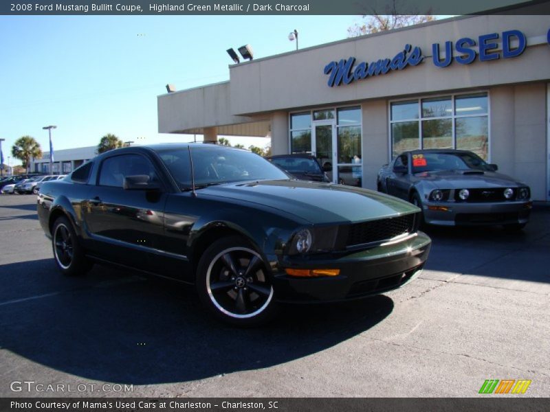 Highland Green Metallic / Dark Charcoal 2008 Ford Mustang Bullitt Coupe
