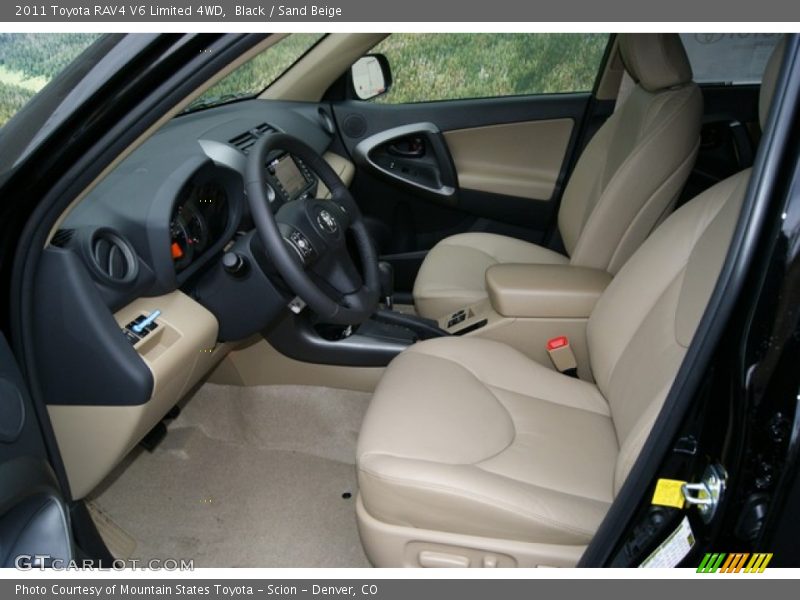 Black / Sand Beige 2011 Toyota RAV4 V6 Limited 4WD