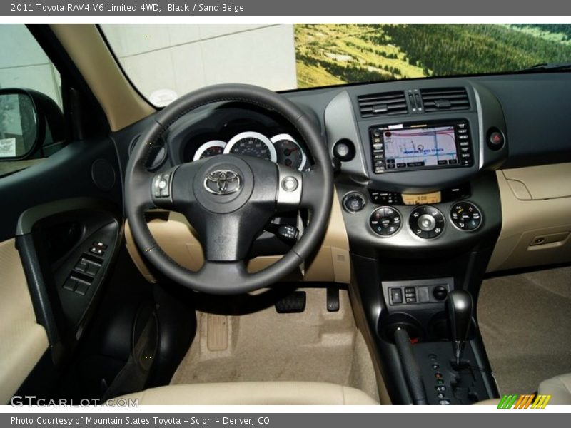 Black / Sand Beige 2011 Toyota RAV4 V6 Limited 4WD