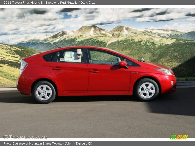 Barcelona Red Metallic / Dark Gray 2011 Toyota Prius Hybrid II