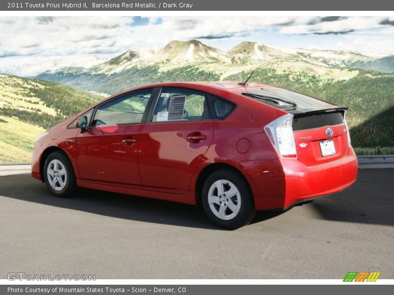 Barcelona Red Metallic / Dark Gray 2011 Toyota Prius Hybrid II