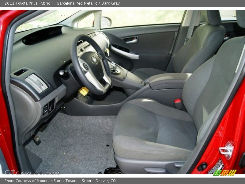 Barcelona Red Metallic / Dark Gray 2011 Toyota Prius Hybrid II