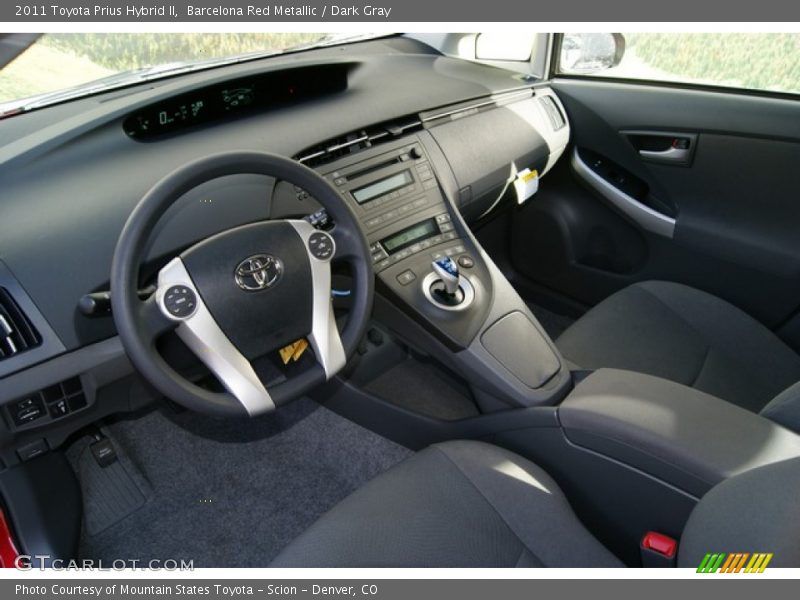 Barcelona Red Metallic / Dark Gray 2011 Toyota Prius Hybrid II