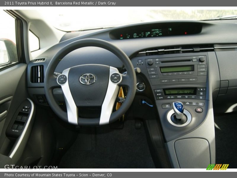 Barcelona Red Metallic / Dark Gray 2011 Toyota Prius Hybrid II