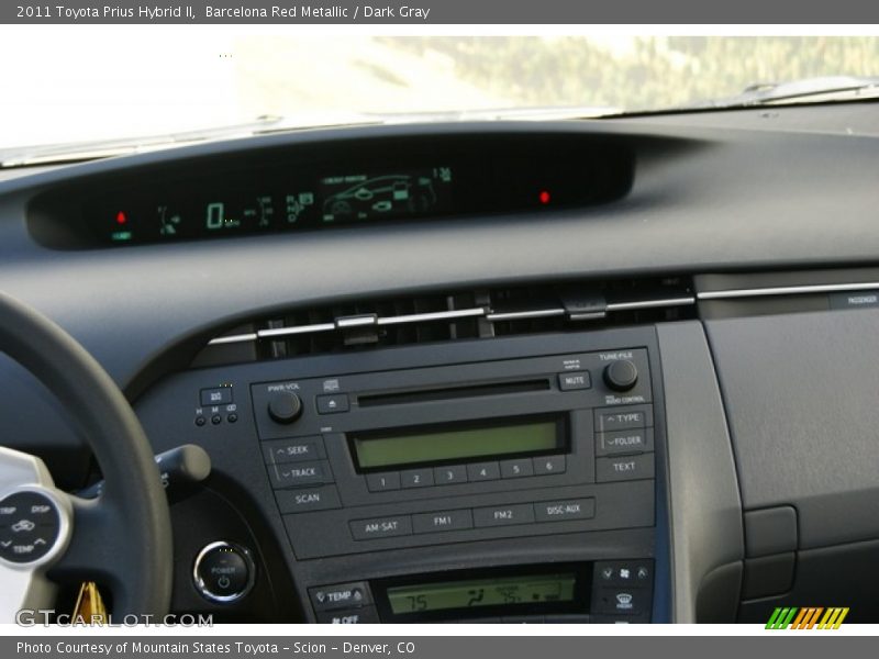 Barcelona Red Metallic / Dark Gray 2011 Toyota Prius Hybrid II
