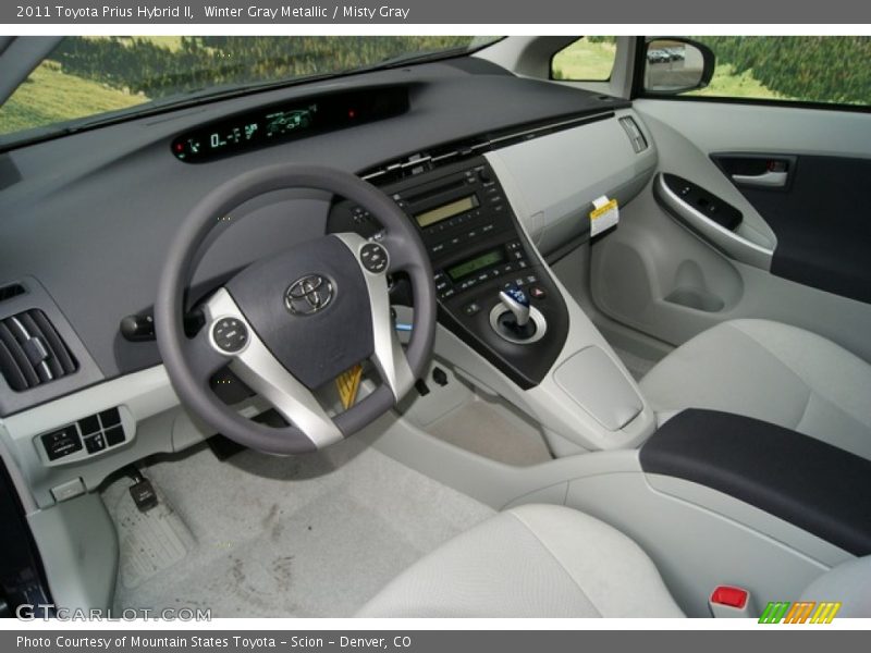 Winter Gray Metallic / Misty Gray 2011 Toyota Prius Hybrid II