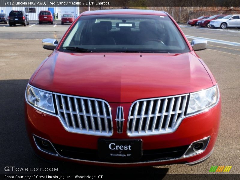 Red Candy Metallic / Dark Charcoal 2012 Lincoln MKZ AWD