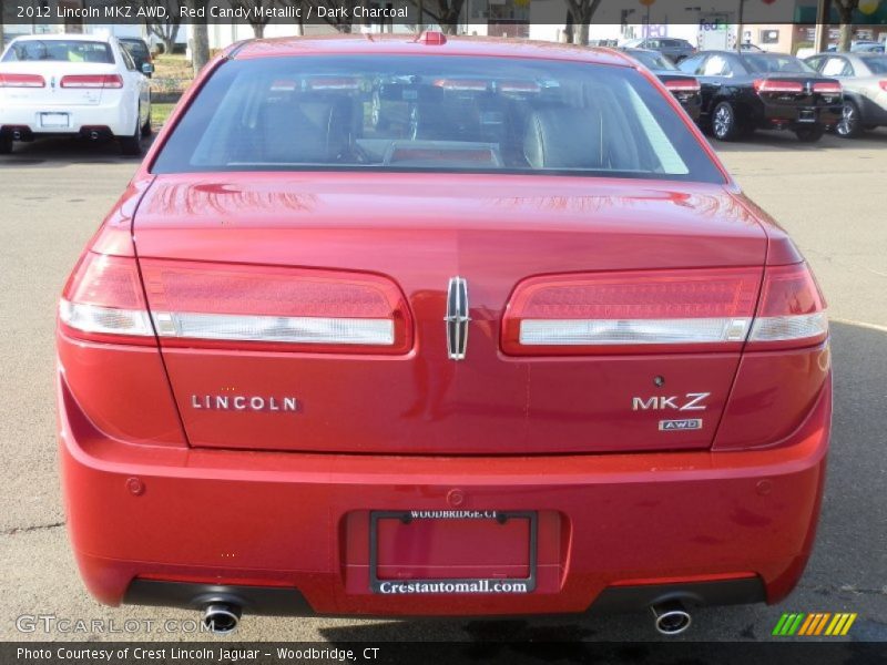 Red Candy Metallic / Dark Charcoal 2012 Lincoln MKZ AWD